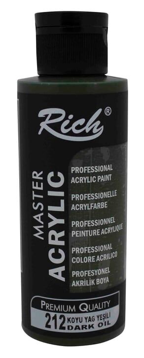 Rich Master Acrylic 120 CC Koyu Yağ Yeşili