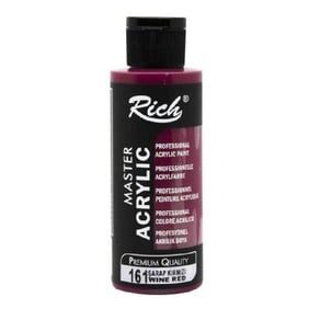 Rich Master Acrylic 120 CC Şarap Kırmızısı