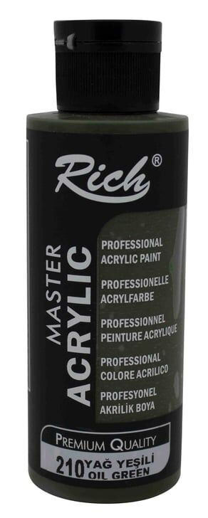 Rich Master Acrylic 120 CC Yağ Yeşili