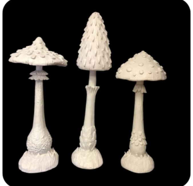 3'lü Mantar Set 44 CM/ 53 CM/ 40 CM