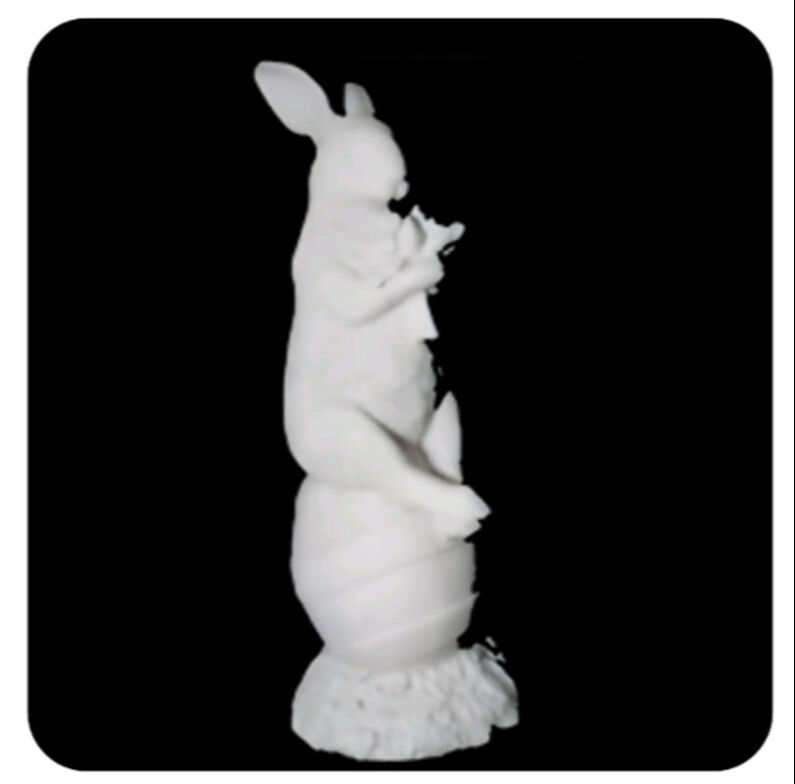 Yumurta Üstü Tavşan 16 CM X 9 CM